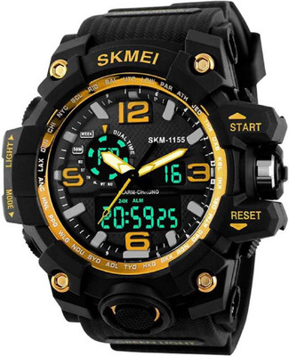 Shree Anjani Fashion s_1155_yellow_1 s_1155_yellow_1 Analog-Digital Watch - For Men
