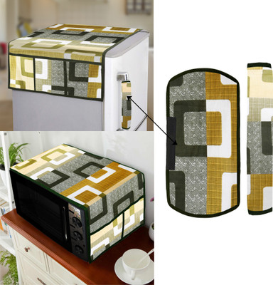 E-Retailer Refrigerator  Cover(Width: 99 cm, Green)