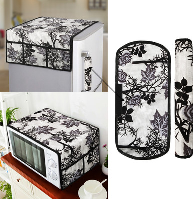 E-Retailer Refrigerator  Cover(Width: 99 cm, Black)