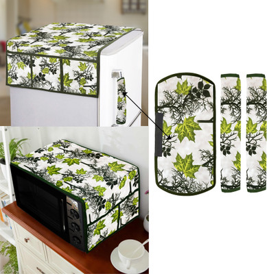 E-Retailer Refrigerator  Cover(Width: 99 cm, Green)