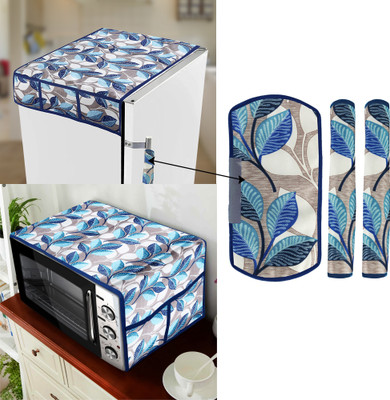 E-Retailer Refrigerator  Cover(Width: 99 cm, Blue)