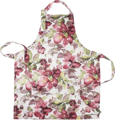HOUZZCODE Polyester Home Use Apron - Free Size(Red, Single Piece)