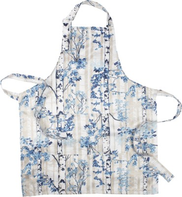HOUZZCODE Polyester Home Use Apron - Free Size(Blue, Single Piece)
