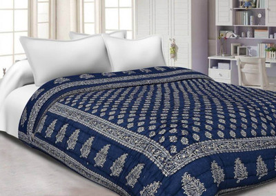 V.R.ENTERPRISES Printed Double Quilt for  Heavy Winter(Cotton, Multicolor)