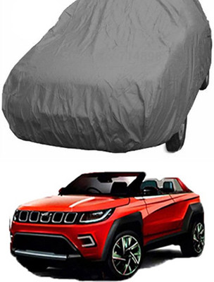 Vedika Collection Car Cover For Mahindra Universal For Car (Without Mirror Pockets)(Grey)