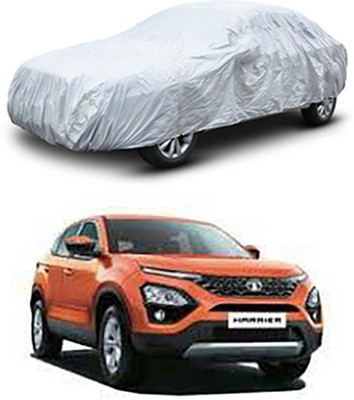 W proof Car Cover For Tata Harrier (Without Mirror Pockets)(Silver)