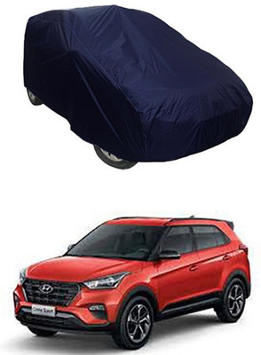 W proof Car Cover For Jeep Compass (Without Mirror Pockets)(Blue)