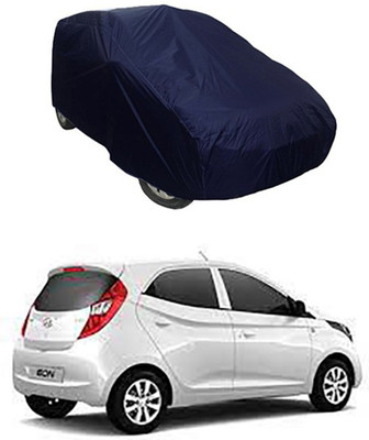 W proof Car Cover For Hyundai Eon (Without Mirror Pockets)(Blue)