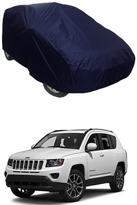 W proof Car Cover For Jeep Universal For Car (Without Mirror Pockets)(Blue)