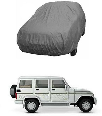 W proof Car Cover For Mahindra Bolero (Without Mirror Pockets)(Grey)