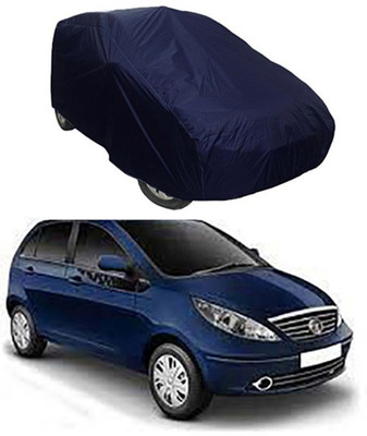 W proof Car Cover For Tata Indica Vista (Without Mirror Pockets)(Blue)