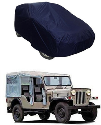 Vedika Collection Car Cover For Mahindra Universal For Car (Without Mirror Pockets)(Blue)