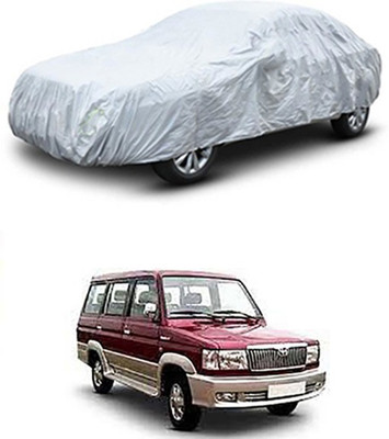 Vedika Collection Car Cover For Toyota Qualis (Without Mirror Pockets)(Silver)
