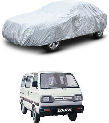 W proof Car Cover For Maruti Suzuki Omni (Without Mirror Pockets)(Silver)