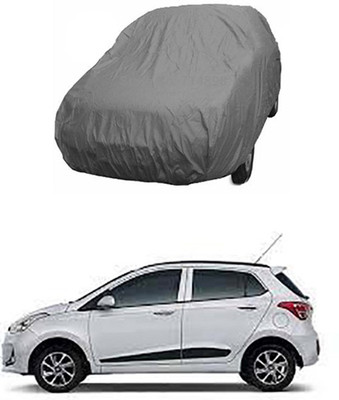 W proof Car Cover For Hyundai Grand i10 (Without Mirror Pockets)(Grey)