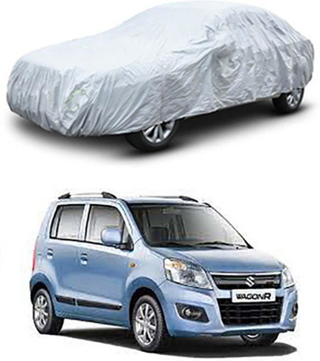 W proof Car Cover For Maruti Suzuki Wagon R 1.0 (Without Mirror Pockets)(Silver)