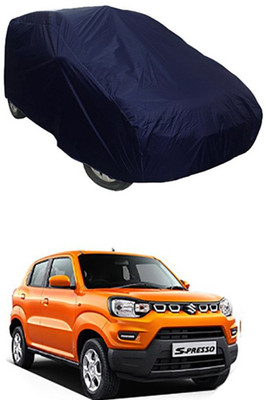 W proof Car Cover For Maruti Suzuki S-Presso (Without Mirror Pockets)(Blue)