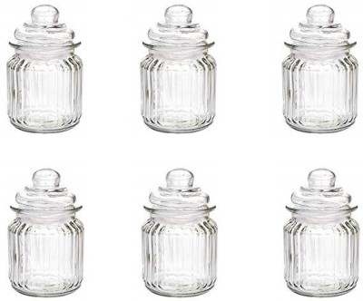 Massive Reckon Glass Utility Container  - 310 ml(Pack of 6, Clear)