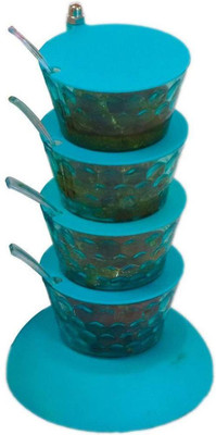 PL SKY Plastic Pickle Jar  - 800 ml(Blue)