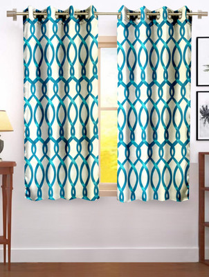 Flipkart SmartBuy 150 cm (5 ft) Polyester Semi Transparent Window Curtain (Pack Of 2)(Striped, Blue) deal from flipkart
