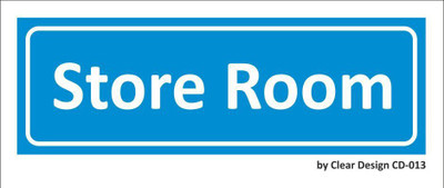 Clear Design Store Room Emergency Sign