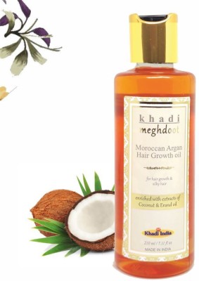 KHADI MEGHDOOT Moroccan Argan Hair Growth Oil for Hair Growth & Silky Hair Hair Oil(210 ml)