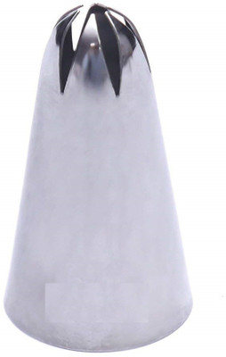 Perfect Pricee 2D Large Size Rose Flower Cake Decorating Icing Tip Cupcake Nozzles Decoration Steel Quick Flower Icing Nozzle(Silver Pack of 1)
