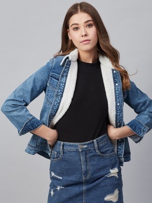 STYLESTONE Full Sleeve Washed Women Denim Jacket