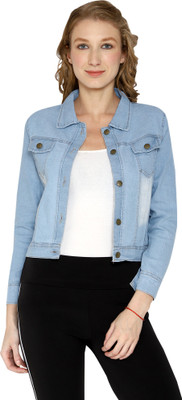 DZEB 3/4th Sleeve Washed Women Denim Jacket