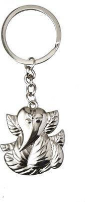 Techpro Metal Silver Colour Ganapathi Lord Ganesha Key Chain