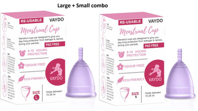 vaydo Small Reusable Menstrual Cup(Pack of 2)