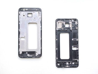Tworld Samsung Galaxy J4 Prime Front Housing LCD Frame Bezel Plate Front Panel(Black)
