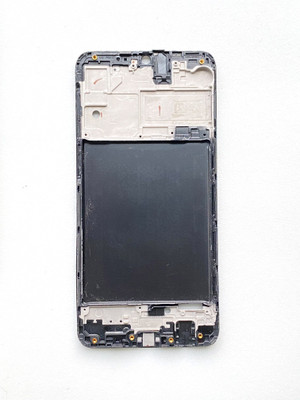 Tworld Samsung Galaxy A10 Front Housing LCD Frame Bezel Plate Front Panel(Black)