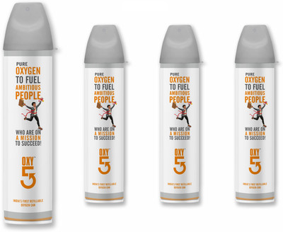 OXY5 Portable Oxygen Can 4 PCS Portable Oxygen Can