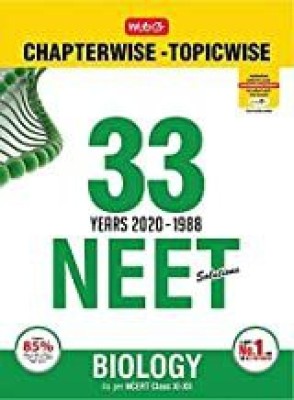 33 Years NEET-AIPMT Chapterwise Solutions - Biology 2020(Paperback, MTG Editorial Board)