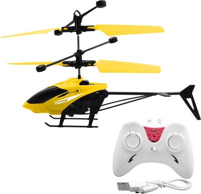 Kid Kraze Remote Control Indoor Helicopter with Infrared Sensor 3D Flashing(Yellow)