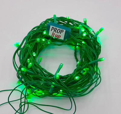Prop It Up 50 LEDs 10.16 m Green Steady String Rice Lights(Pack of 1)