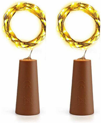 Flipkart SmartBuy 20 LEDs 1.17 m Yellow Steady String Rice Lights(Pack of 2)