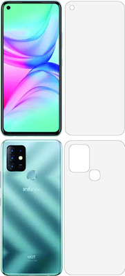 Firstkart Front and Back Tempered Glass for Infinix Hot 10(Pack of 2)