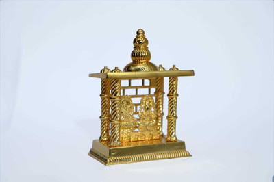 Rudraksham creation 46666 Decorative Showpiece  -  14 cm(Brass, Gold)