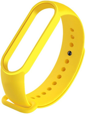 PORTLIX PREMIUM SOFT SILICON BAND Smart Watch Strap(Yellow)