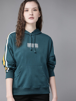 Roadster Full Sleeve Solid Women Sweatshirt
