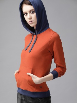 Roadster Full Sleeve Solid Women Sweatshirt