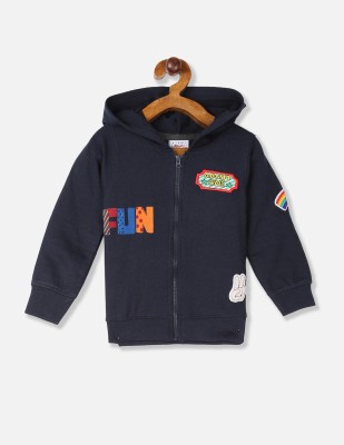 DONUTS Full Sleeve Applique Baby Boys Sweatshirt