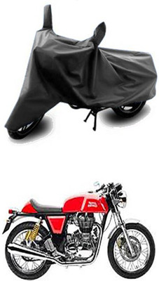 Vedika Collection Two Wheeler Cover for Royal Enfield(Continental GT, Grey)