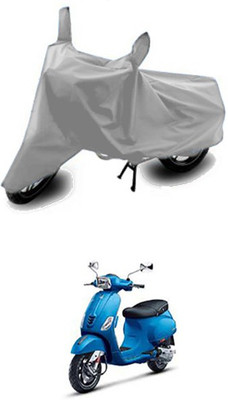 W proof Two Wheeler Cover for Universal For Bike(Vespa VXL, Silver)