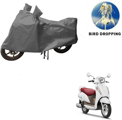 RPSENTTERPR Waterproof Two Wheeler Cover for Suzuki(Access, Grey)