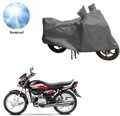 RPSENTTERPR Waterproof Two Wheeler Cover for Hero(CD deluxe, Grey)