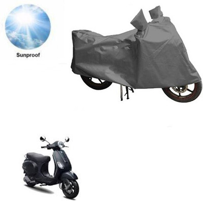 RPSENTTERPR Waterproof Two Wheeler Cover for Piaggio(Vespa LX, Grey)