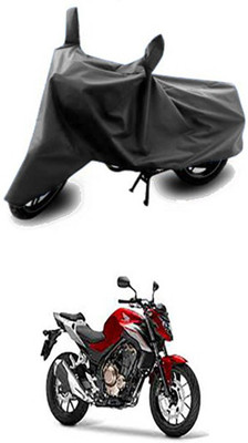 Vedika Collection Two Wheeler Cover for Honda(Grey)